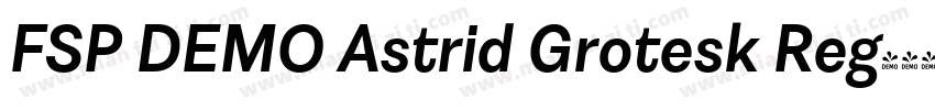 FSP DEMO Astrid Grotesk Reg字体转换